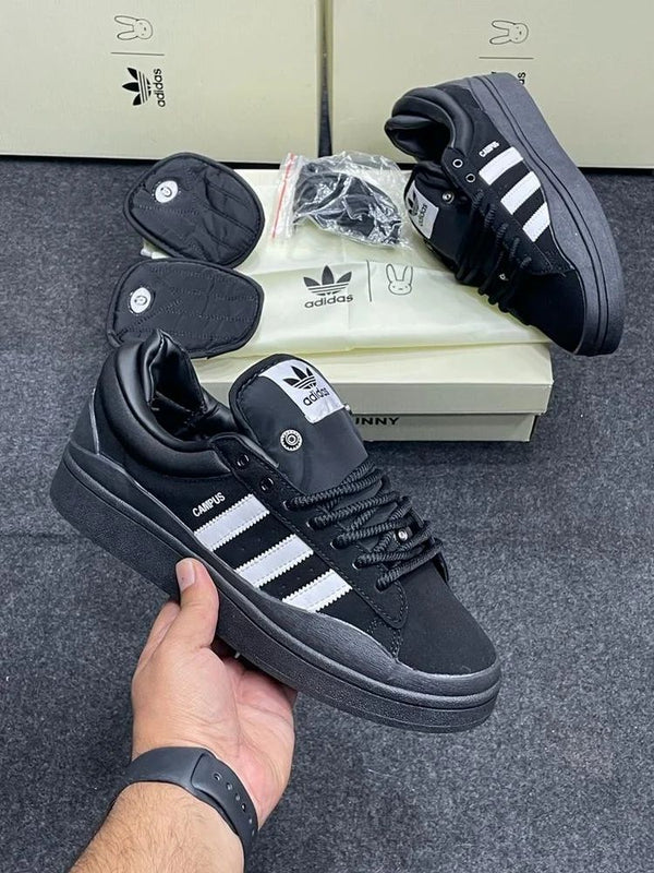 First Copy Adidas Originals Bad Bunny X Campus Black White Shoes