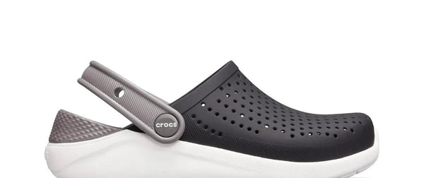 First Copy Crocs LiteRide Clog Black Grey Clogs Shoes