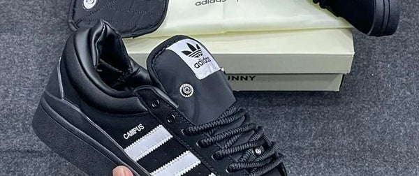First Copy Adidas Originals Bad Bunny X Campus Black White Shoes